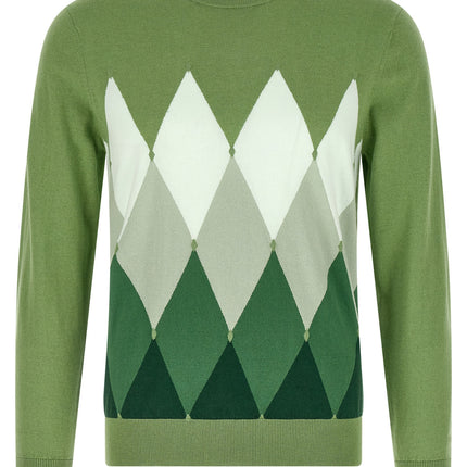 Ballantyne Bicolor Cotton Cardigan