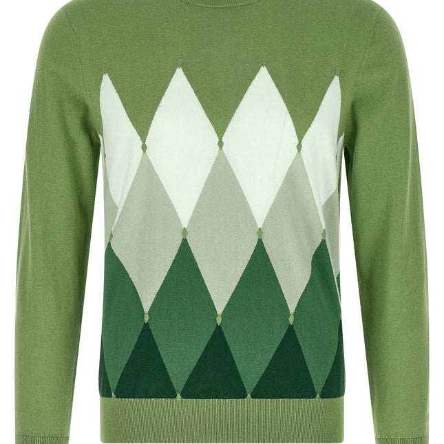 Ballantyne Bicolor Cotton Cardigan
