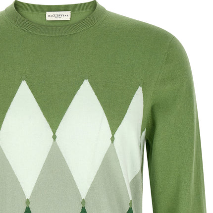 Ballantyne Bicolor Cotton Cardigan