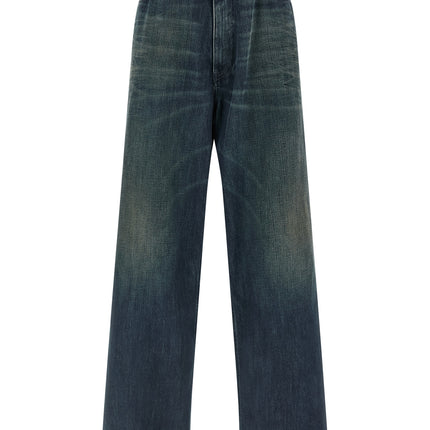MM6 Maison Margiela Blue Cotton Jeans Denim