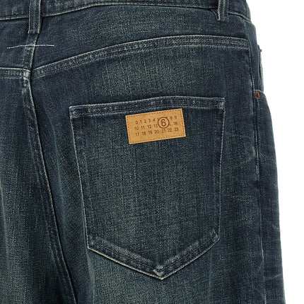 MM6 Maison Margiela Blue Cotton Jeans Denim