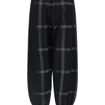 PLEATS PLEASE ISSEY MIYAKE Black Polyester Casual Pants