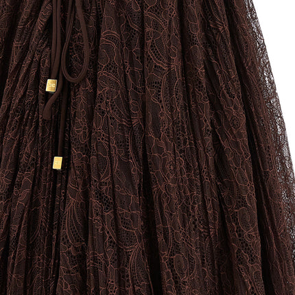 Elisabetta Franchi Brown Polyamide Short Dress