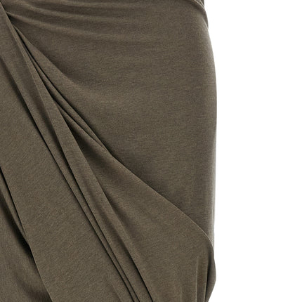 Entire Studios Gray Tencel Mini Skirt