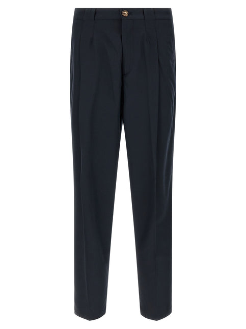 Brunello Cucinelli Blue Cotton Chino Pants