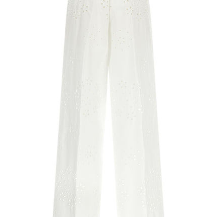 Herno White Cotton Casual Pants
