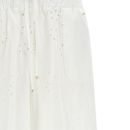 Herno White Cotton Casual Pants