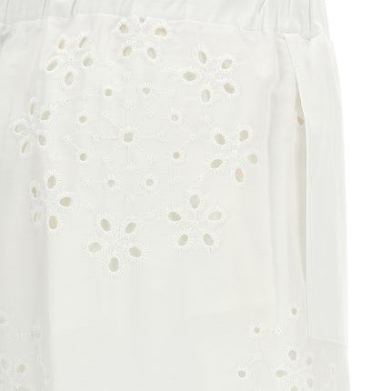 Herno White Cotton Casual Pants