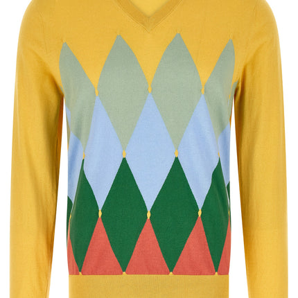 Ballantyne Bicolor Cotton Cardigan