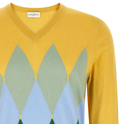Ballantyne Bicolor Cotton Cardigan