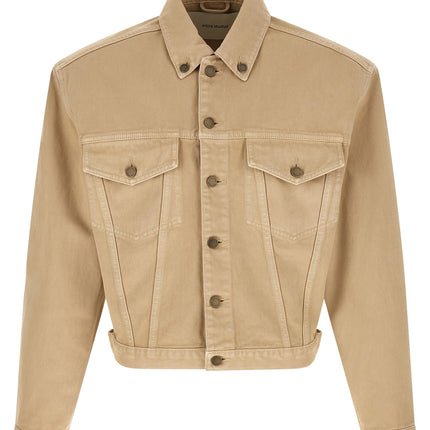 Entire Studios Beige Cotton Denim Jacket