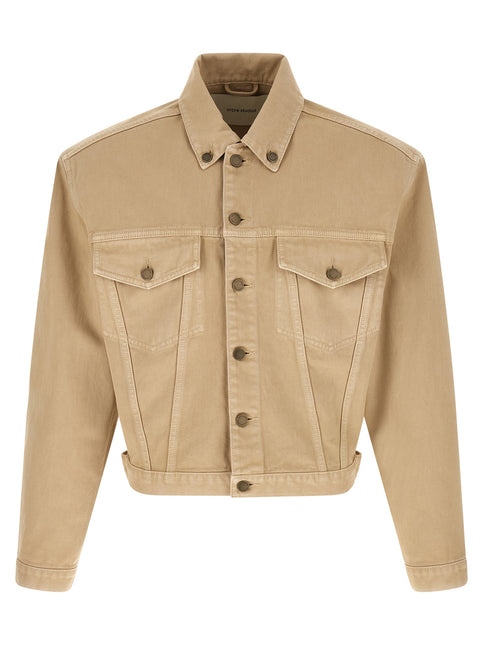 Entire Studios Beige Cotton Denim Jacket