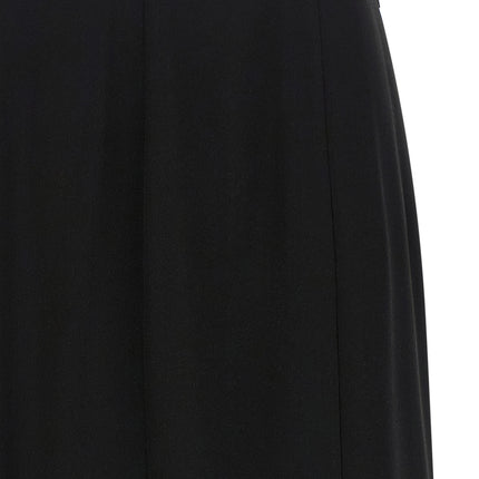 Valentino Garavani Black Silk Midi Skirt