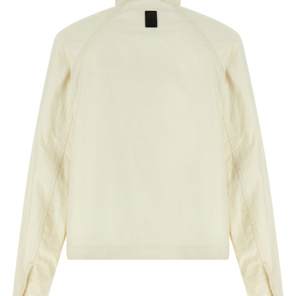 Ferragamo White Linen Full-Length Jacket
