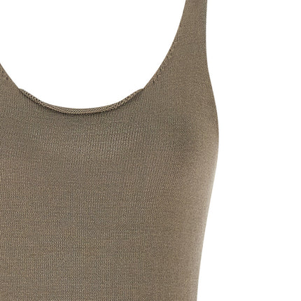 Entire Studios Beige Cotton Midi Dress