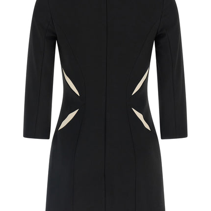 Elisabetta Franchi Bicolor Polyester Short Dress