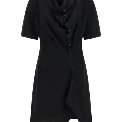 Lemaire Black Cotton Midi Dress