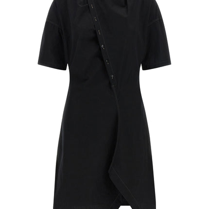 Lemaire Black Cotton Midi Dress