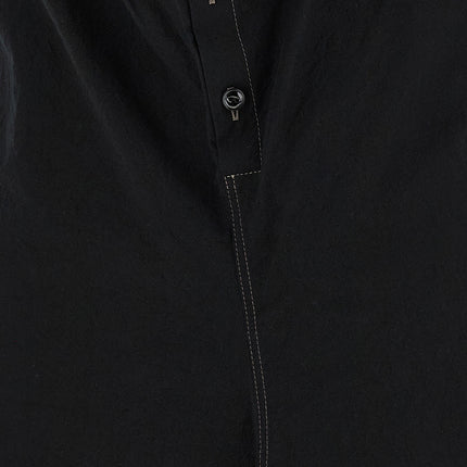 Lemaire Black Cotton Midi Dress