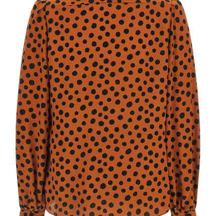 Valentino Garavani Orange Silk Blouse