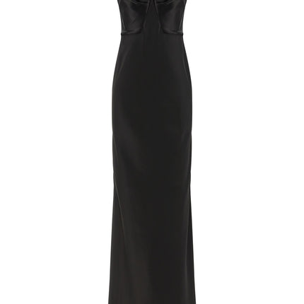 Elisabetta Franchi Black Polyester Long Dress