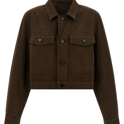 Lemaire Brown Cotton Denim Jacket