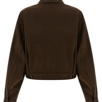 Lemaire Brown Cotton Denim Jacket