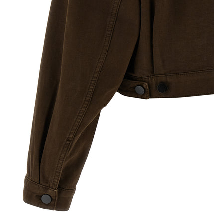 Lemaire Brown Cotton Denim Jacket