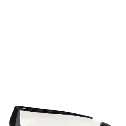 Moschino Black Pvc Ballet Flats