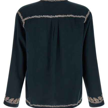 MARANT Blue Cotton Blouse