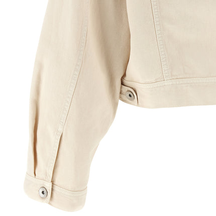 Brunello Cucinelli Beige Cotton Denim Jacket