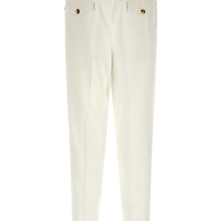 Brunello Cucinelli White Cotton Casual Pants