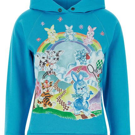 Kenzo Blue Cotton Hoodie