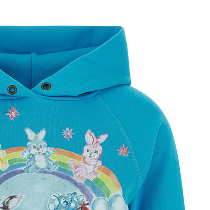 Kenzo Blue Cotton Hoodie