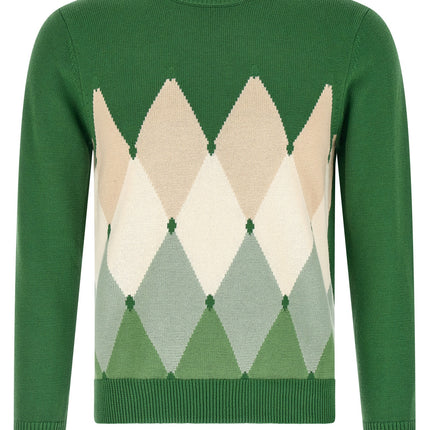 Ballantyne Bicolor Cotton Cardigan