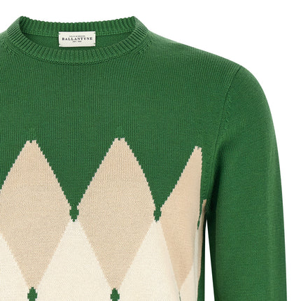Ballantyne Bicolor Cotton Cardigan