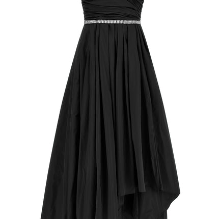 PINKO Black Polyester Long Dress
