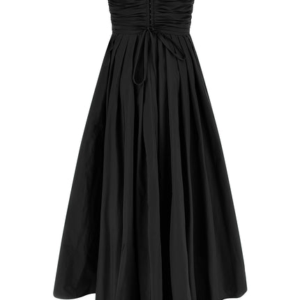 PINKO Black Polyester Long Dress
