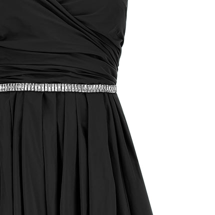 PINKO Black Polyester Long Dress