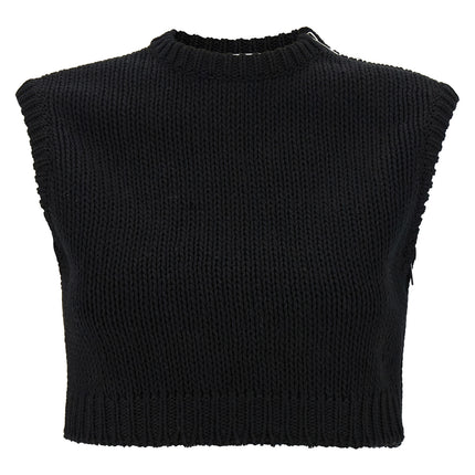 Max Mara Black Cotton Cardigan