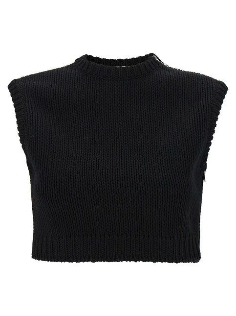 Max Mara Black Cotton Cardigan