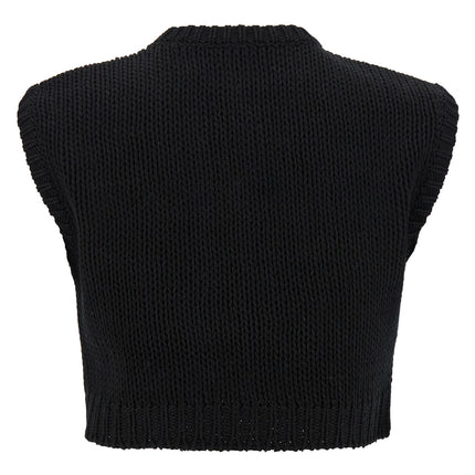 Max Mara Black Cotton Cardigan