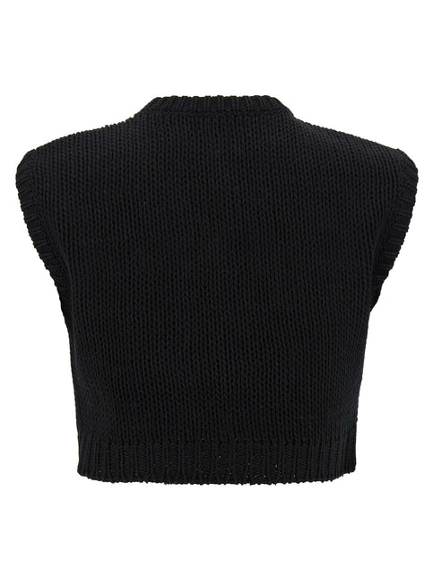 Max Mara Black Cotton Cardigan