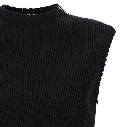 Max Mara Black Cotton Cardigan