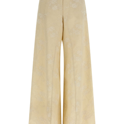 PINKO Beige Linen Flared Pants
