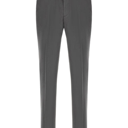 Pal Zileri Gray Lyocell Casual Pants