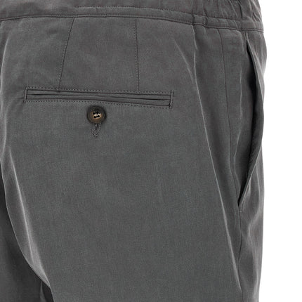 Pal Zileri Gray Lyocell Casual Pants