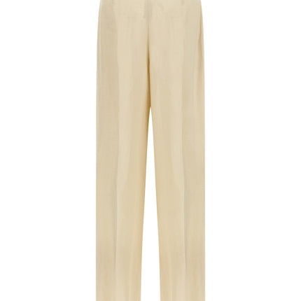 Max Mara Beige Linen Casual Pants