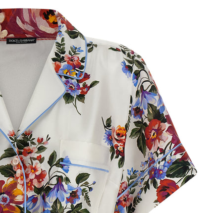 Dolce & Gabbana White Silk Blouse