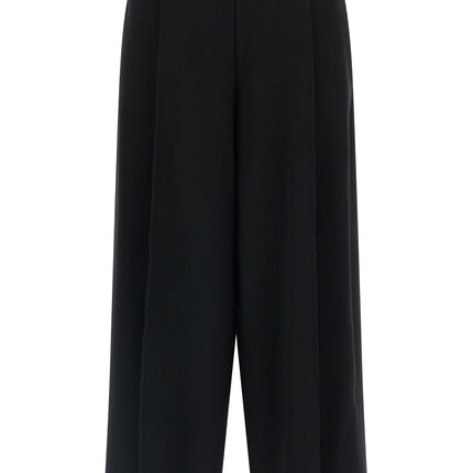 Issey Miyake Black Cotton Casual Pants